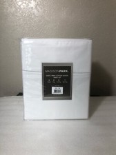 Madison Park 600 Thread Count Pima Cotton Sateen 7-Piece Sheet Set Split King