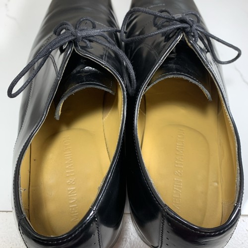 Elegantes zapatos negros de cuero hechos a mano Melvin & Hamilton Paul 5 talla 47 / EE. UU. 13 - Imagen 7 de 14