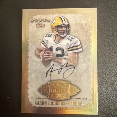 AARON RODGERS 2012 TOPPS FIVE STAR MVP AUTOGRAPHS #/50 PACKERS