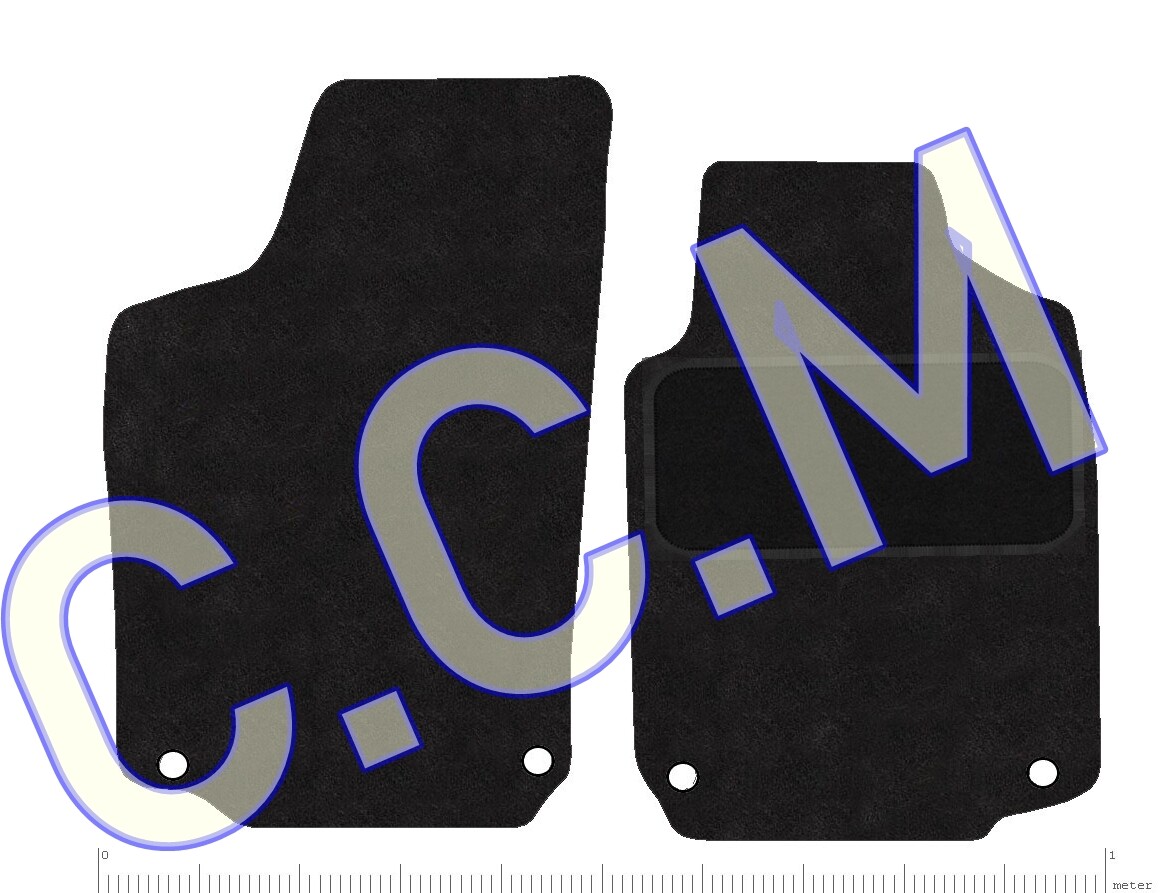 VAUXHALL TIGRA 2004> 2 SEATER CARPET FLOOR MAT FULLY TAILORED, HEALPAD