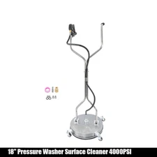 18" Pressure Washer Surface Cleaner w/ Handles & Wheels Quick Connect