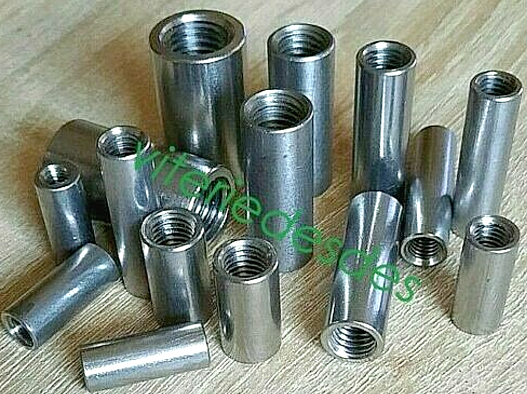 DADI ROTONDI CILINDRICI INOX FILETTATI M6 M8 M10 M12 M16 TONDI DI - Foto 6