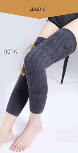 2 PIEZAS Invierno Cálido Lana Cachemira Calentadores de Piernas Mangas Gruesas Forradas de Vellón Rodilleras - Imagen 22 de 32