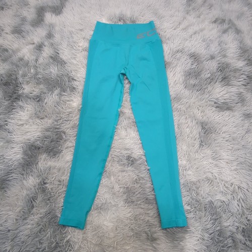 ECHT Scrunch Bum Leggings Womens M Teal Green Workout Gym Training Athleisure - Picture 2 of 13