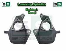 2" Drop Lowering Spindles STAMPED /ALUM FOR 14 - 18 GMC Sierra 1500 2WD 4WD