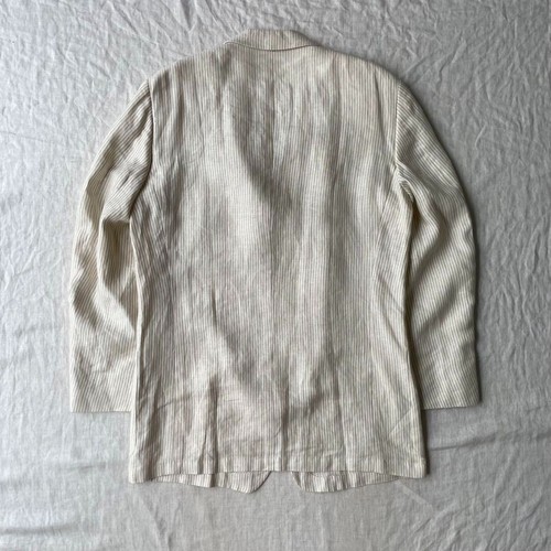 Ermenegildo Zegna Striped Linen Tailored Jacket Men L Limited Edition Rare Used - Picture 14 of 19