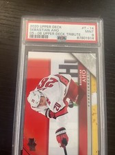 2020-21 Upper Deck 2005-06 Tribute Sebastian Aho Carolina Hurricanes #T-14 PSA 9