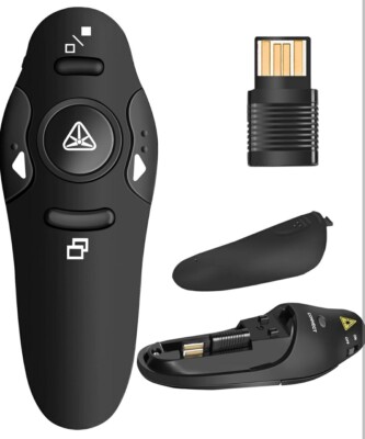 Presentation Clicker Wireless Presenter Remote USB Control
