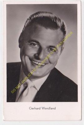 RPPC PHOTO STAR GERHARD WENDLAND photo HAENCHEN