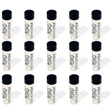 Sluice Fox Glass Vial for gold panning kits (15 pack); 2 inch glass water tight