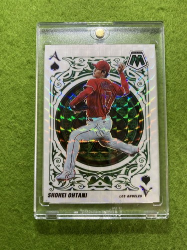 Shohei Ohtani ACES GREEN MOSAIC PRIZM CARD SSP 2022 Mosaic SHOHEI OHTANI Aces SP - Picture 5 of 24