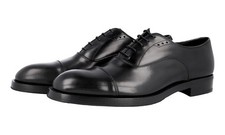 PRADA Welt Sewn Cap Toe Oxford Dress Shoes 2EA130 - Black NEW -  US 10 EU 43