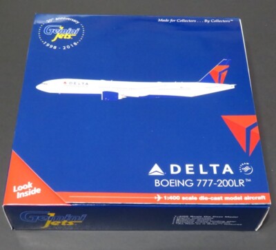 Gemini Jets. DELTA B777-200LR. N708DN. 1:400 Scale. Rare. Brand