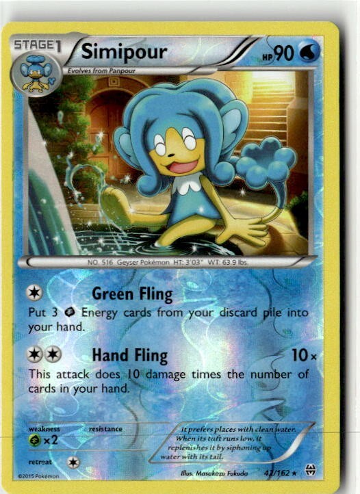 2015 XY Breakthrough Simipour 42/162 Reverse Holo