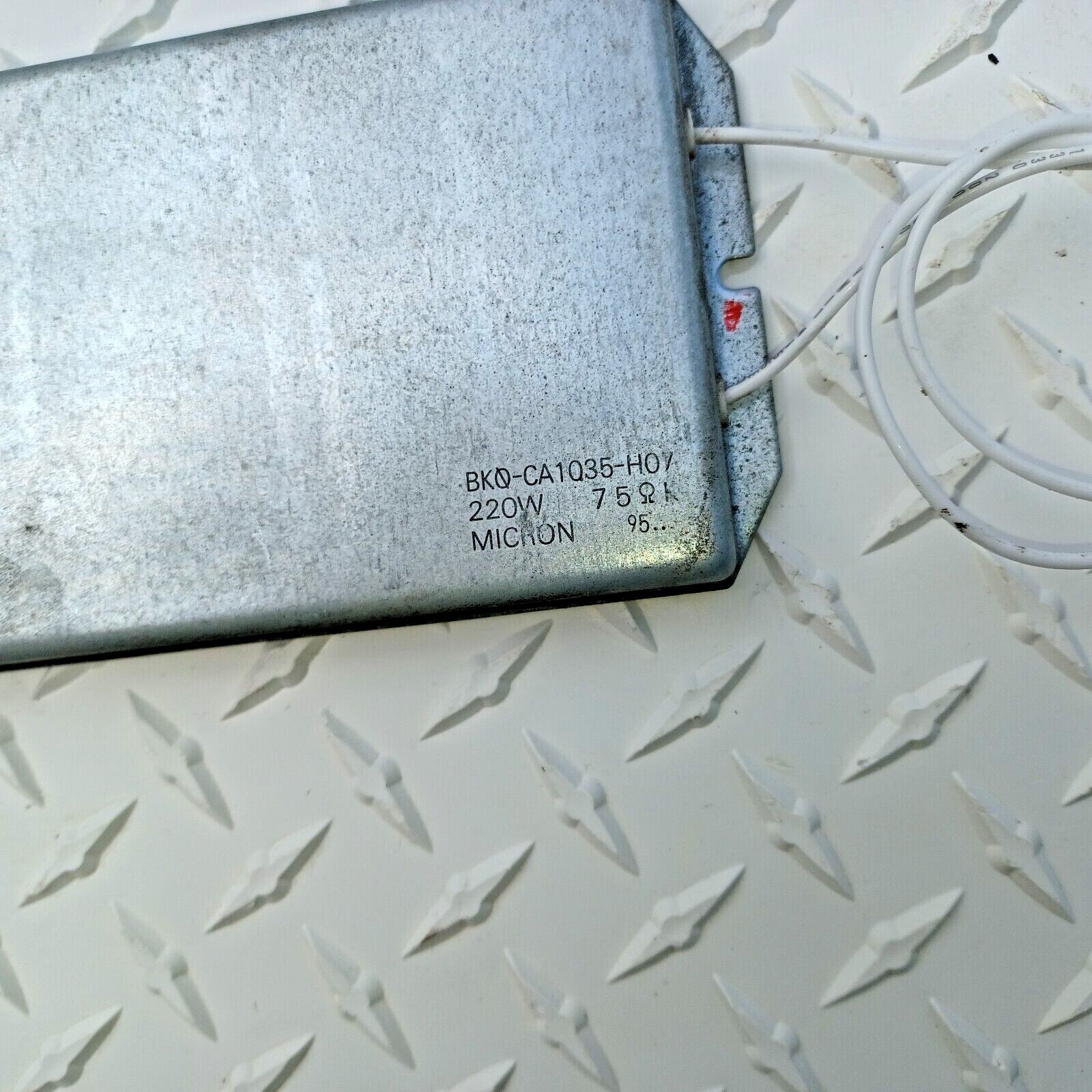 Mitsubishi Micron BKO-CA1035-H07 Inverter Resistor 220W 75ΩK | eBay