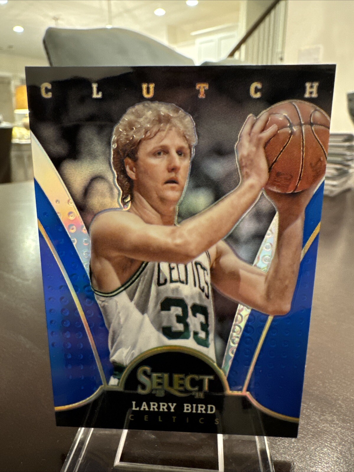 2013-14 Panini Select Clutch #8 Blue LARRY BIRD Prizm /49 NM MT