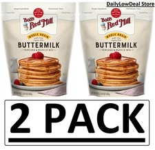 2 PACK - Bob's Red Mill Buttermilk Pancake & Waffle Mix 24 oz (Total 48 oz)