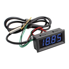 3 in 1 0.56" 4 Digits 200V LED Digital  Voltage & Temperature Meter Thermometer
