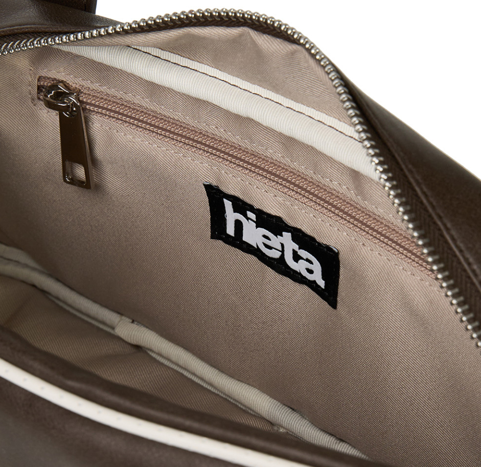 Hieta Tara Shoulder Bag Vintage Brown Faux Leather Handbag