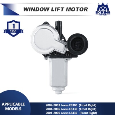 Window Lift Motor For Lexus 02-03 ES300 & 04-06 ES330 & 01-06 LS430 Front Right