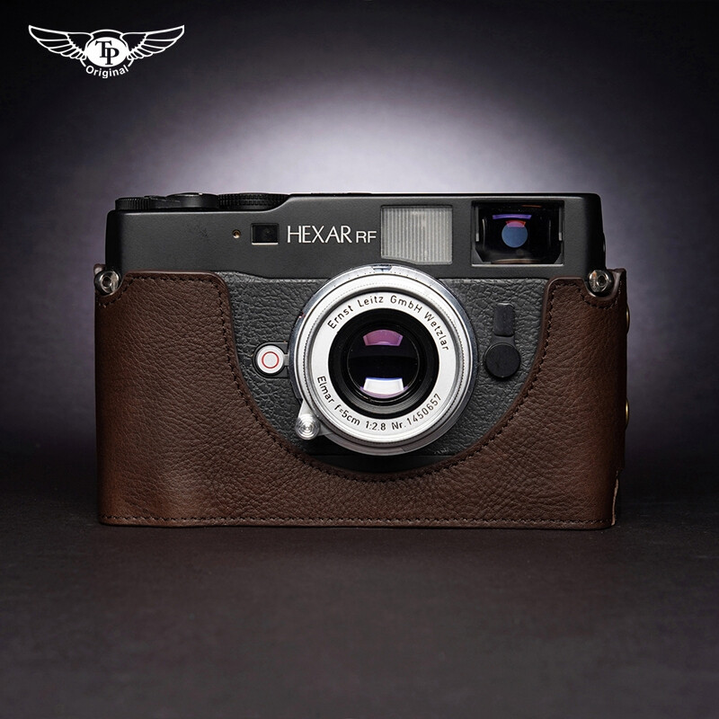 KONICA コニカ HEXAR RF ケース CARF-00 A-341 Konica Hexar RF Genuine Leather Half Case Camera Retro Cover