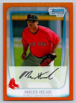 その他 Bowman chrome 2011 Bowman Chrome - Prospects Miles Head #BCP188 Orange Refractor