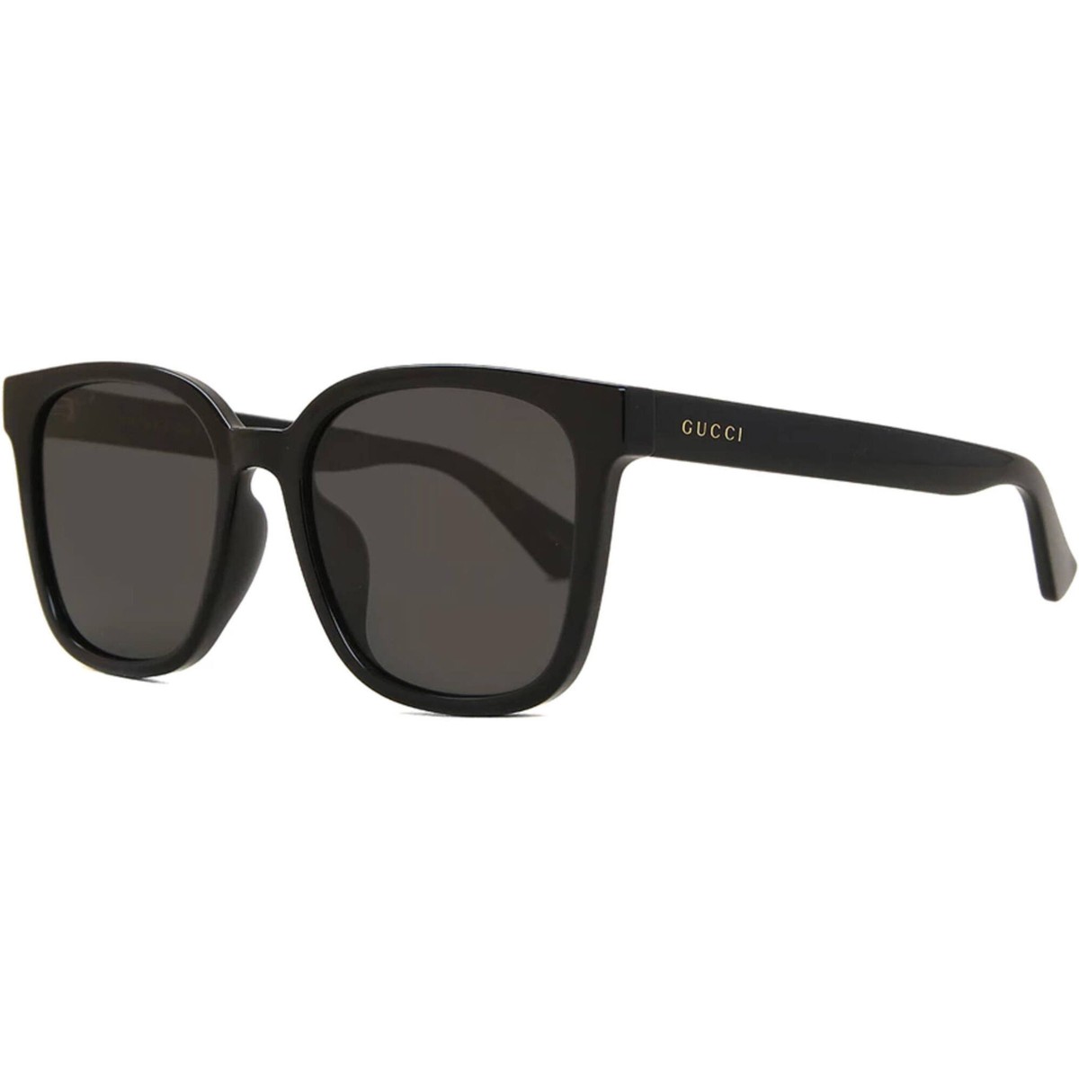 Gucci Stylish Black Sunglasses Gucci GG1869S 001 Rectangular Sunglasses Solid Black - eye  main image 3