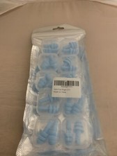 Set of 10 Blue Earplugs With Cases NEW 