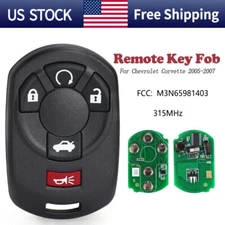 M3N65981403 Remote Key Transmitter Keyless Fob for Chevrolet Corvette 2005-2007