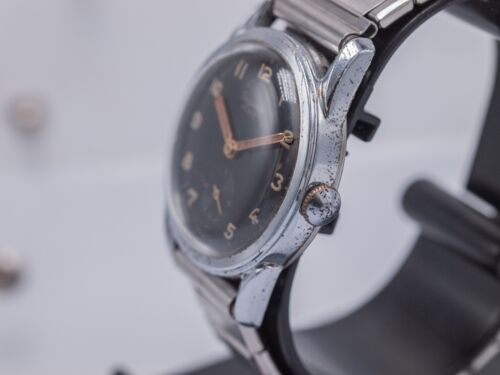 1940s/50s - Dugena Festa Men's 33mm Military Style Hand Wind Wrist Watch - Runs - Picture 4 of 9