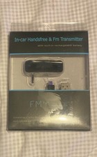 In-Car Handsfree  FM Transmitter for Ipod/Iphone  others w 3.5mm audio socket