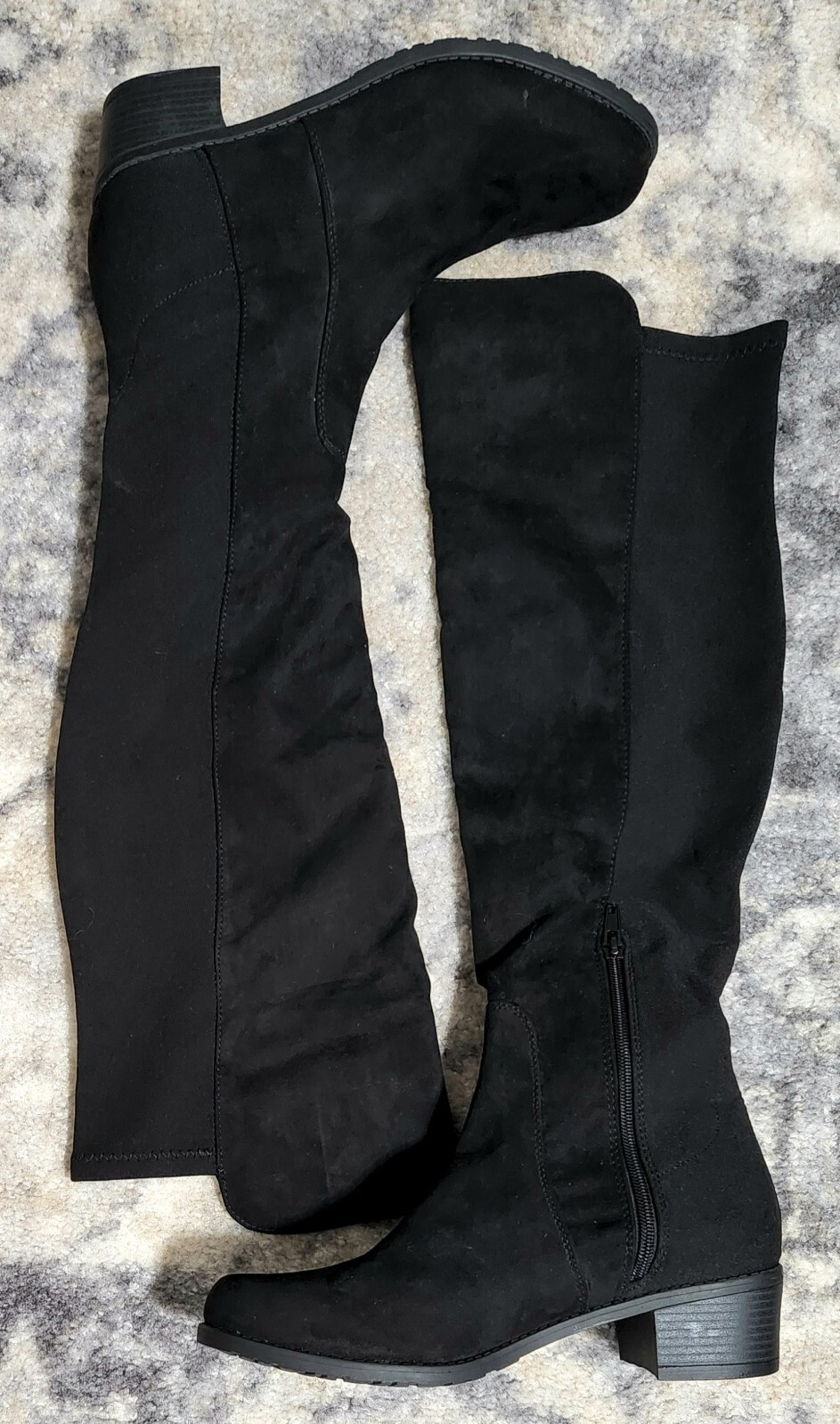 Unisa Knee High Faux Suede Stretch 