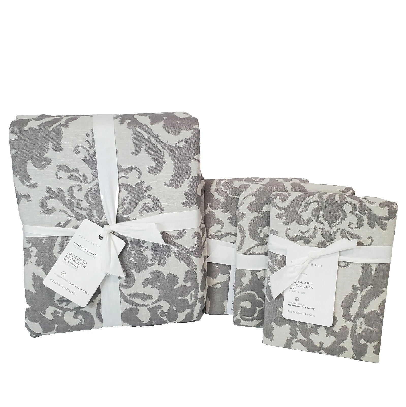 Fundas de edredón de mezcla de algodón Pottery Barn y Juegos de Cama