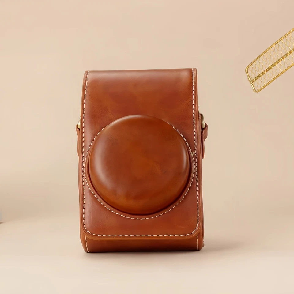 Funda protectora para cámara. Base de cuero. Bolsa cámara.para Canon Powershot G9 Foto 4 de 4