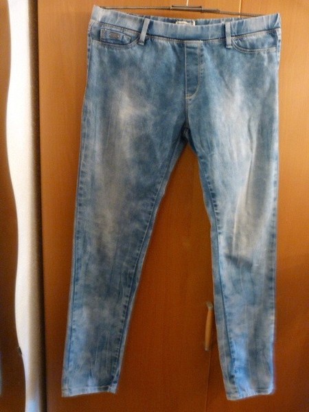 Jeggins / Stretch Jeans Stradivarius, Gr. 40, blau