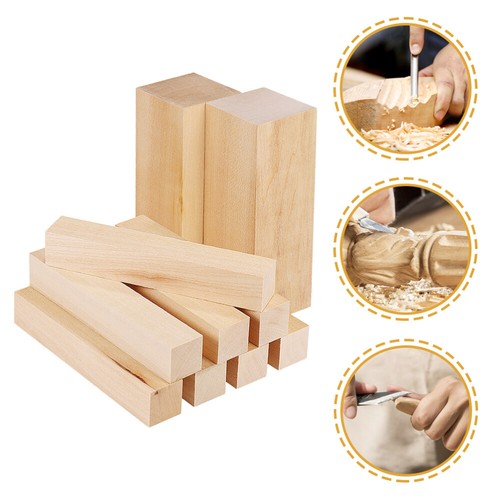JTIEO 10-Pack Basswood Carving Blocks Kit - For Beginners & Pros, Easy To Carve - View #12
