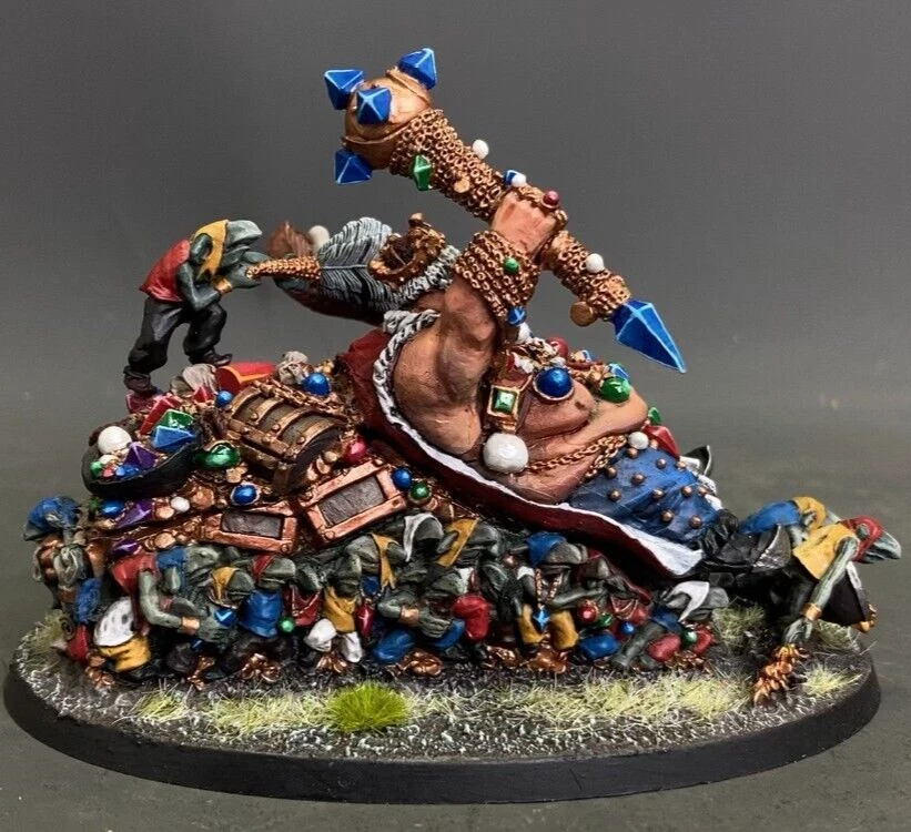 Ogre Kingdoms Overtyrant Greasus Goldtooth Warhammer presale painted Miniatures - Image 2 of 4