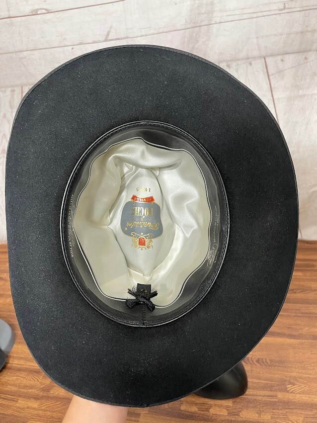 Fernandez Y Roche Sevilla Hats BROOKLYN NY Fedora Black Hat Size