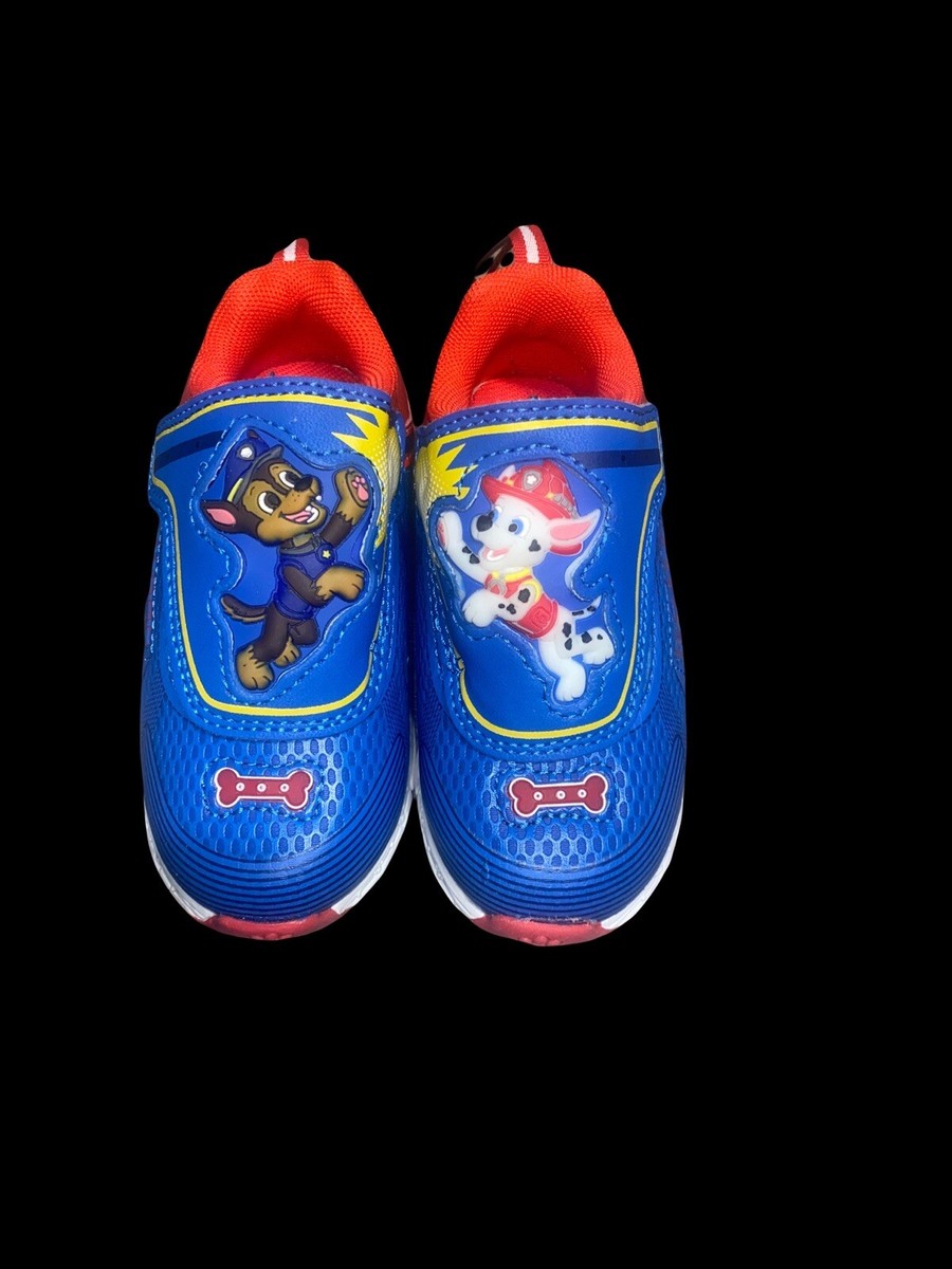 Toddler Boys Size 10 Nickelodeon Paw Patrol Light up SNEAKERS