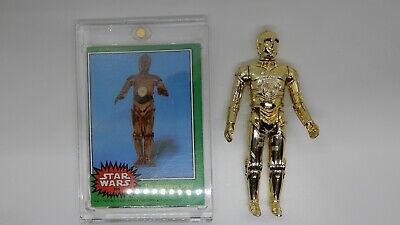 Vintage Star Wars C3-PO Complete Figure Original Topps Card | eBay