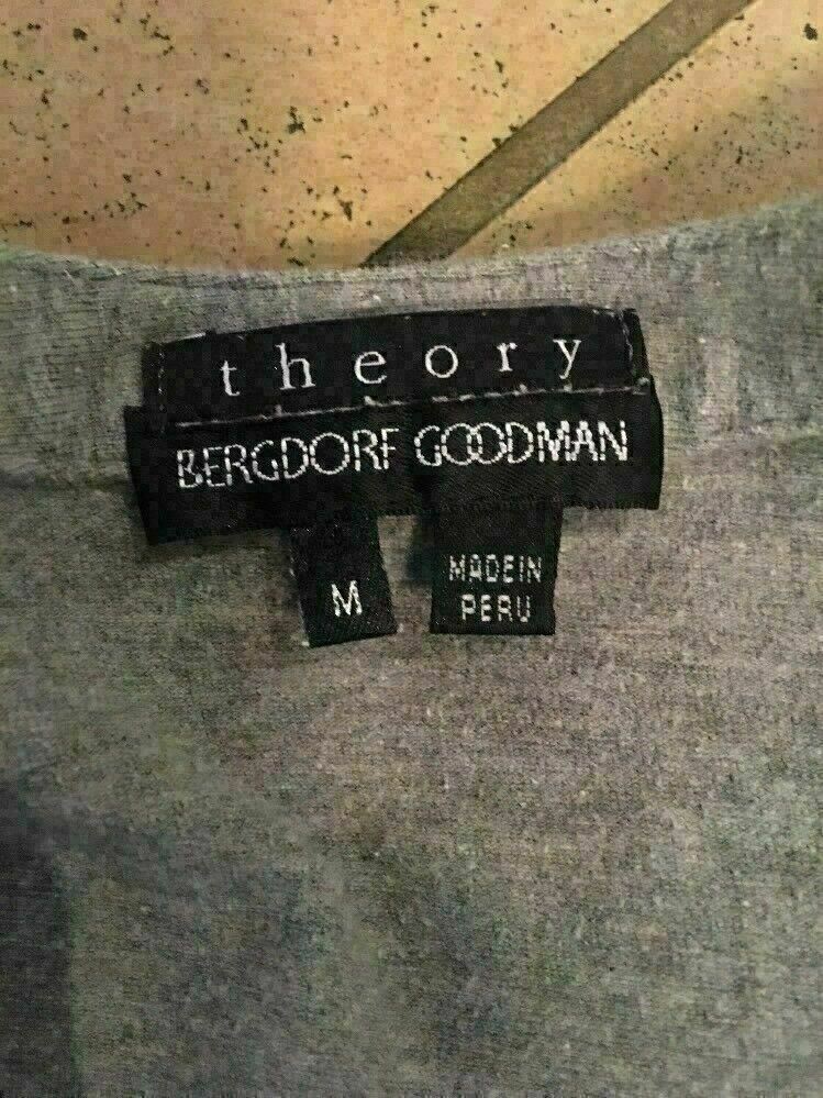 Theory Womens Solid Gray Button Down Long Sleeve … - image 6