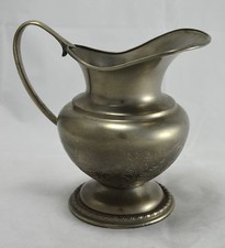 N4796s STUPENDA PICCOLA BROCCA CARAFFA IN PELTRO