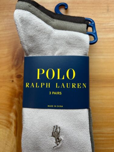 ¡Nuevo! Calcetines de vestir Polo Ralph Lauren 3 pares para hombre 6-12,5 - Argyle y estilos sólidos!! - Imagen 45 de 70