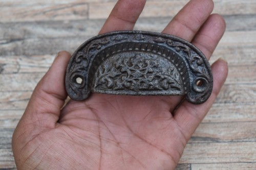 6x Gusseisen Tür Tor Schrank Schublade Küche Dekor Tasse Eimer zieht Griffe Knöpfe - Bild 4 von 10