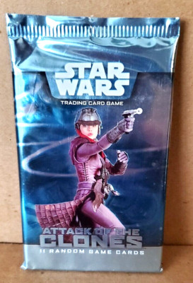Star Wars TCG Attack of the Clones Booster Pack - Zam Wesell (Disguised) SEALED