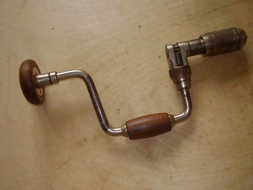 Stanley No. 78 ratchet brace 8" sweep old vintage carpentry tool