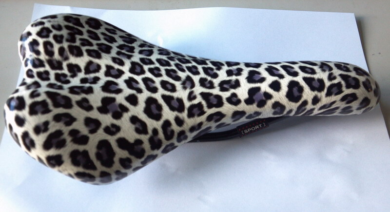 leopard print bike seat