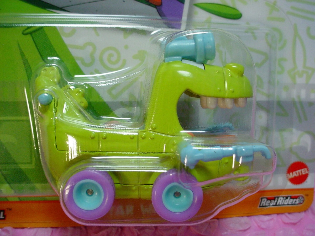 Rugrats REPTAR WAGON☆Green;purple real riders☆Hot Wheels PREMIUM