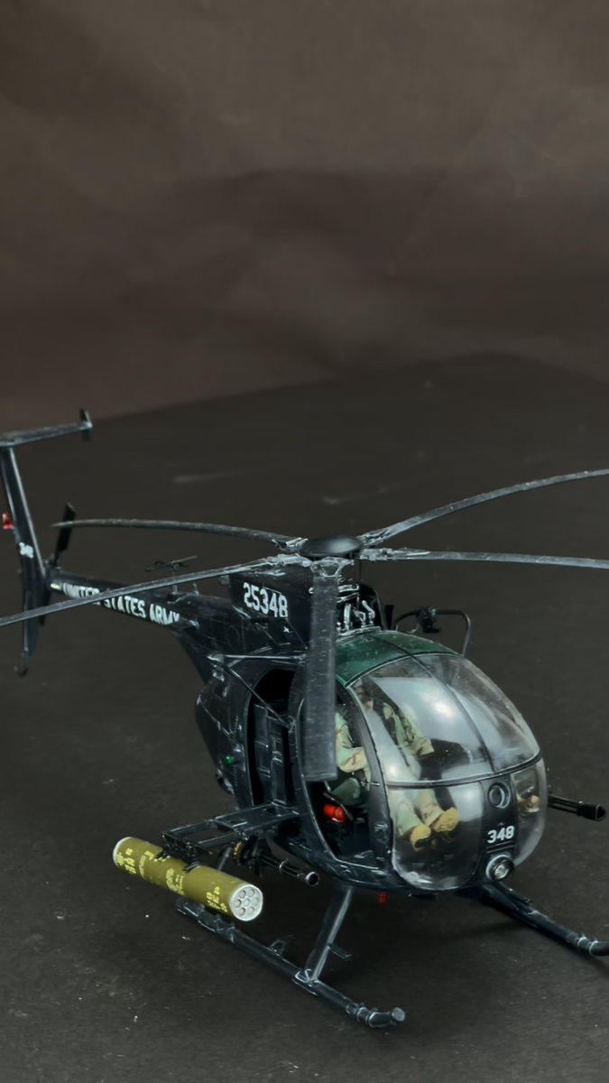 PreSale AH-6J Little Bird /w 2 Pilots 1:35 Pro Built Model | eBay