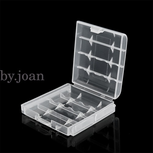 4/8x AA AAA Battery Batteries Storage Case Clear Holder Box Hard Plastic 5 Grid - Picture 10 of 15